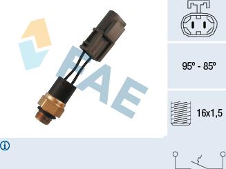 FAE 37550 - Temperature Switch, radiator / air conditioner fan autospares.lv