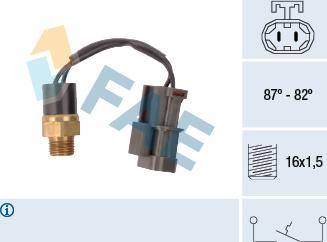 FAE 37760 - Temperature Switch, radiator / air conditioner fan autospares.lv