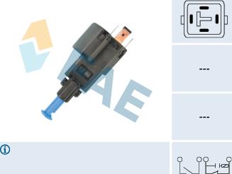 FAE 24518 - Brake Light Switch / Clutch autospares.lv