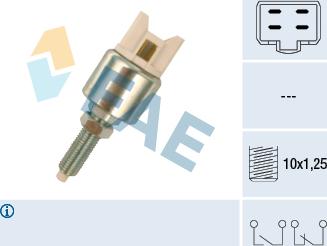 FAE 24625 - Brake Light Switch / Clutch autospares.lv