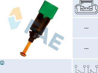 FAE 24899 - Brake Light Switch / Clutch autospares.lv