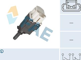 FAE 24893 - Brake Light Switch / Clutch autospares.lv