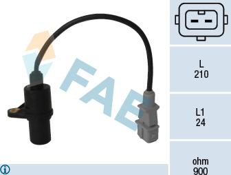 FAE 79047 - Sensor, crankshaft pulse autospares.lv