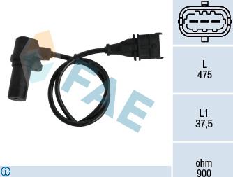 FAE 79060 - Sensor, crankshaft pulse autospares.lv