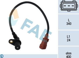 FAE 79034 - Sensor, crankshaft pulse autospares.lv