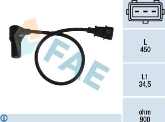 FAE 79074 - Sensor, crankshaft pulse autospares.lv