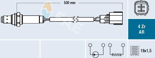 FAE 75618 - Lambda Sensor autospares.lv