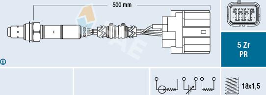 FAE 75049 - Lambda Sensor autospares.lv