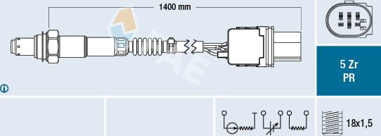 FAE 75056 - Lambda Sensor autospares.lv