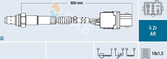 FAE 75004 - Lambda Sensor autospares.lv