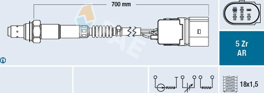 FAE 75019 - Lambda Sensor autospares.lv