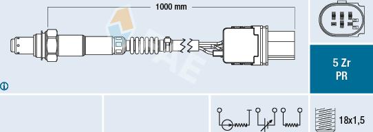 FAE 75070 - Lambda Sensor autospares.lv