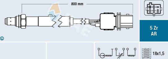 FAE 75103 - Lambda Sensor autospares.lv