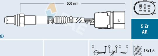 FAE 75107 - Lambda Sensor autospares.lv