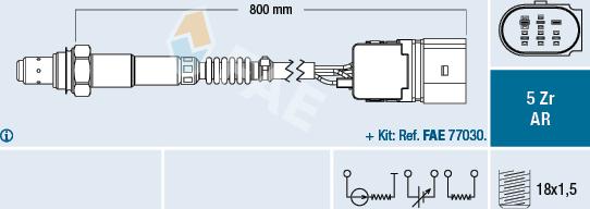 FAE 75355 - Lambda Sensor autospares.lv