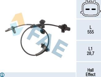 FAE 78491 - Sensor, wheel speed autospares.lv