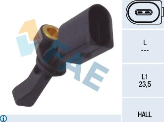 FAE 78066 - Sensor, wheel speed autospares.lv