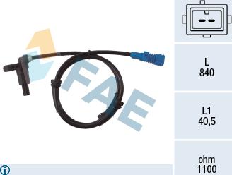 FAE 78022 - Sensor, wheel speed autospares.lv