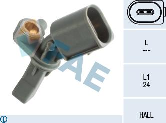 FAE 78162 - Sensor, wheel speed autospares.lv