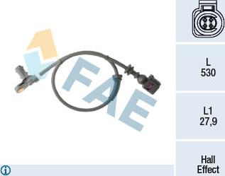 FAE 78295 - Sensor, wheel speed autospares.lv