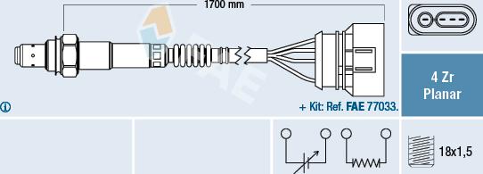 FAE 77903 - Lambda Sensor autospares.lv