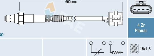 FAE 77499 - Lambda Sensor autospares.lv