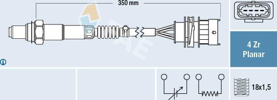 FAE 77498 - Lambda Sensor autospares.lv