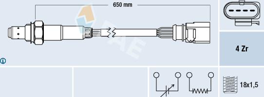 FAE 77440 - Lambda Sensor autospares.lv