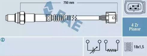 FAE 77441 - Lambda Sensor autospares.lv