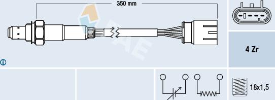 FAE 77465 - Lambda Sensor autospares.lv