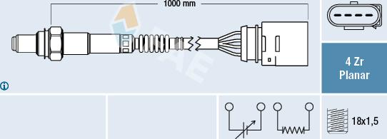 FAE 77404 - Lambda Sensor autospares.lv