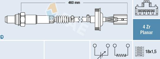 FAE 77417 - Lambda Sensor autospares.lv