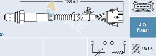 FAE 77421 - Lambda Sensor autospares.lv