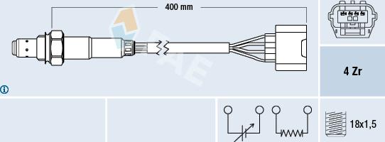 FAE 77470 - Lambda Sensor autospares.lv