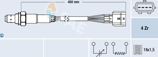 FAE 77589 - Lambda Sensor autospares.lv