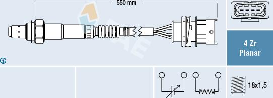 FAE 77526 - Lambda Sensor autospares.lv