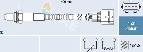 FAE 77579 - Lambda Sensor autospares.lv