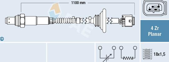 FAE 77646 - Lambda Sensor autospares.lv