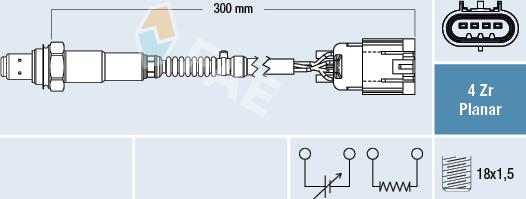 FAE 77669 - Lambda Sensor autospares.lv