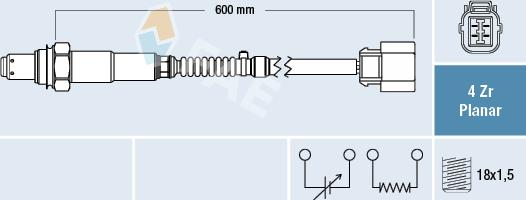 FAE 77665 - Lambda Sensor autospares.lv