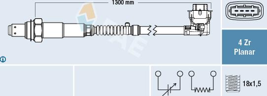 FAE 77609 - Lambda Sensor autospares.lv