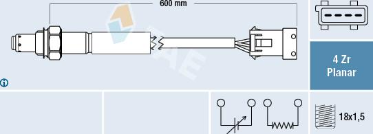 FAE 77614 - Lambda Sensor autospares.lv