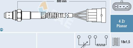 FAE 77610 - Lambda Sensor autospares.lv