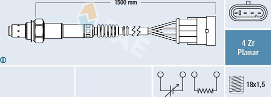 FAE 77618 - Lambda Sensor autospares.lv