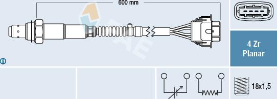 FAE 77613 - Lambda Sensor autospares.lv