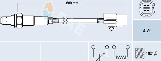 FAE 77688 - Lambda Sensor autospares.lv