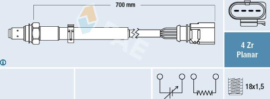 FAE 77633 - Lambda Sensor autospares.lv