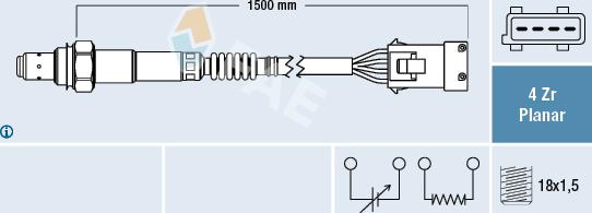 FAE 77622 - Lambda Sensor autospares.lv