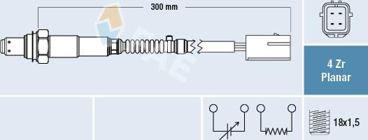 FAE 77677 - Lambda Sensor autospares.lv