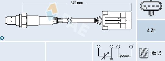 FAE 77194 - Lambda Sensor autospares.lv